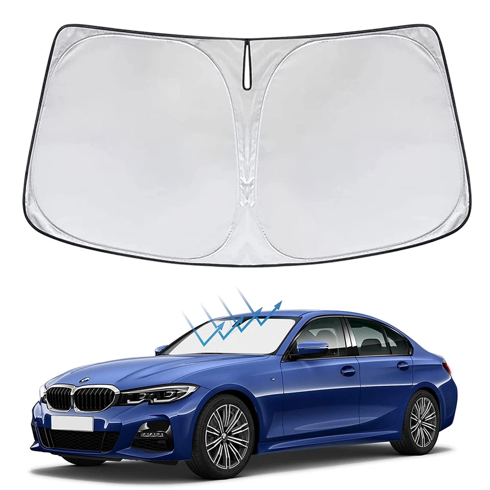 Capa frontal dobrável para pára-brisa de carro BMW 550i E60 F10 G30 2006-2022 - Imagem 1 de 4
