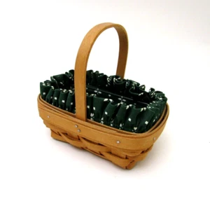 Longaberger Mini Horizon of Hope Cesto Heritage Fodera Verde, Protettore 2000 - Foto 1 di 4