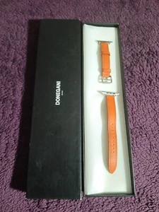 Donegani Milano Kalbsleder Uhrenarmband, Apple Watch Armband Orange 41mm - Bild 1 von 17
