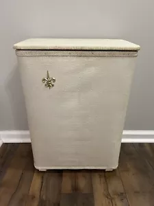Vintage Redmon Flour De Lis Clothes Hamper 24” - Picture 1 of 9