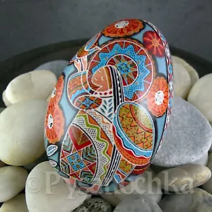 Ganso Pysanka ucraniano real Pysanky Best de Halyna, huevo de Pascua. - Imagen 1 de 19