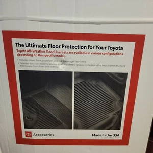 2014-2021 TOYOTA TUNDRA TRD PRO ALL WEATHER FLOOR LINERS / RUBBER FLOOR MATS - Bild 1 von 2