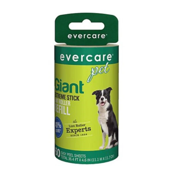 Evercare Giant Lint Roller Refill 60 Sheets Roll