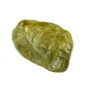 Certified 4.74ct Natural Lime Yellow Sapphire Hexagon Crystal Madagascar Rough - Picture 1 of 3