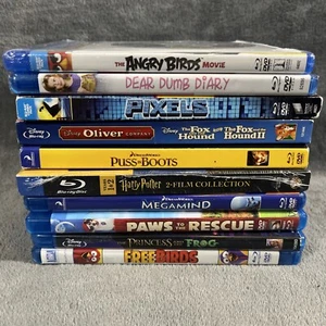 10x Blu Ray Lot Disney Dreamworks Kids, Harry Potter, Angry Birds, Fox AND Hound - Imagen 1 de 1