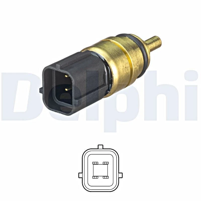 DELPHI Coolant Temperature Sender Unit Black For HYUNDAI KIA 04-20 3922038010 - Image 1 of 1