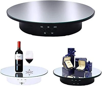 BRANDED JAYEGT Motorized Rotating Display Stand, 7.87Inch /17.6Lbs Load, 360 Degree Elec
