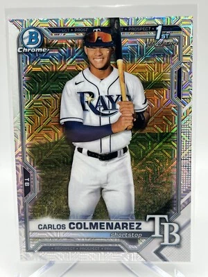 2021 Bowman Chrome Prospects Mega Box Mojo Refractors Carlos Colmenarez #BCP-238 - Image 1 of 4