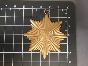 Pendent Medallion Medal snow Flake brass stamping jewelry finding (osb338) - Picture 1 of 2