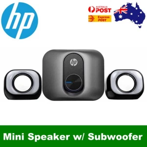 HP DHS-2111S Wired Mini Multimedia PC Speaker with Subwoofer, USB & 3.5mm - Picture 1 of 7