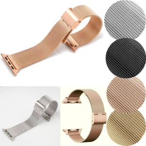 Stainless Steel Loop Wrist Band for Apple Watch Band Series 7 6 5 4 3 2 Bracelet - Picture 1 of 23
