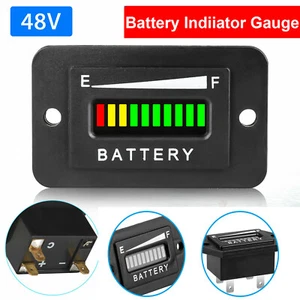 48V Volt Battery Indicator Meter Gauge for Ezgo Club Car Yamaha Golf Cart LED - Picture 1 of 8