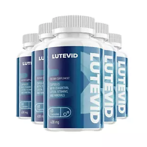 5-Pack Lutevid Vision Supplement Advanced Formula Healthy Vision- 300 Capsules - Picture 1 of 6