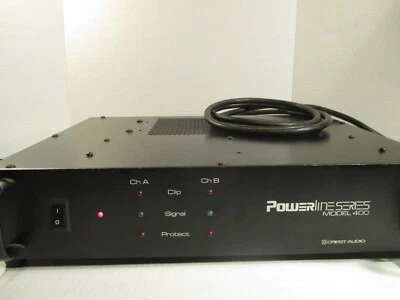 Crest Audio powerline model 400 2 channel  Power Amplifier - Image 1 of 4