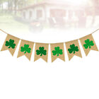 St. Patrick Tag Dekor Irisches Kleeblatt-Banner Patricks Day Dekoration Ammer