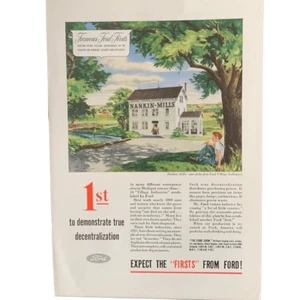 Vintage 1945 Ford Firsts Nankin-Mills Ad Advertisement - Picture 1 of 4