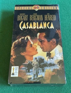 FACTORY SEALED "CASABLANCA" HUMPHREY BOGART, INGRID BERGMAN SPECIAL EDITION VHS - Picture 1 of 2