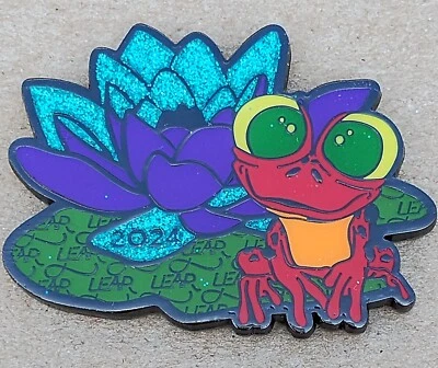 Geocoin - Happy Leap Day! 2024 - Leapin' Poison Dart Frog - NOT Activated - Image 1 of 3