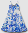 $249 Milla by Camilla Kids Girl's Blue Heart Of A Dragon Printed Dress Size 4