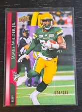 2021 Upper Deck CFL Red /165 James Wilder Jr #188