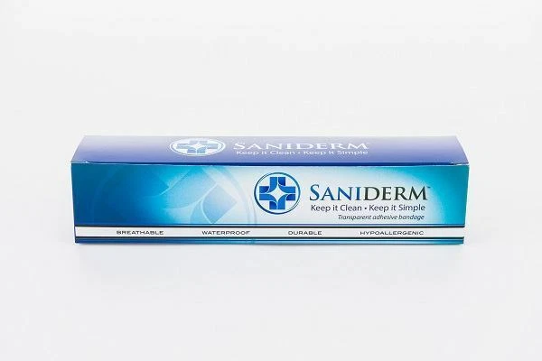 Saniderm Tattoo Aftercare Transparent Adhesive Bandage- 10.2" x 2 yard Roll