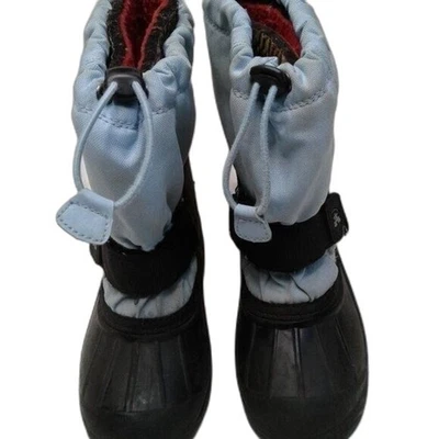 Kamik Botas de Nieve Impermeables Niños Azul Negro Cordón Forro Extraíble Talla 12 Foto 1 de 4