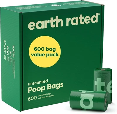 Bolsas de caca de perro con clasificación Earth paquete económico, bolsa de desechos de mascotas a prueba de fugas y extra gruesa para Foto 1 de 4