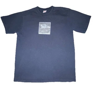 SUPREME New York Bench Chair Tee Shirt - Navy Size Large - Picture 1 of 7