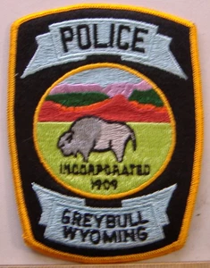 GREYBULL    POLICE   WYOMING FABRIC PATCH - Picture 1 of 1