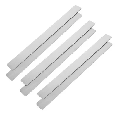 6 Pcs Adhesive Iron Strip for Magnets Bulletin Board Metal Strips - Image 1 of 4