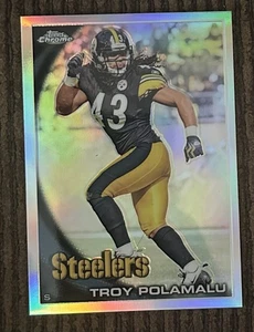 Topps Chrome Refractor Troy Polamalu #C30 2010 - Pittsburgh Steelers Salón de la fama - Imagen 1 de 2