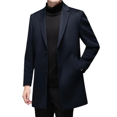 Cashmere Wool Midlength Suit Collar Coat Autumn/Winter Double-sided Wool Jacket - Image 1 of 4