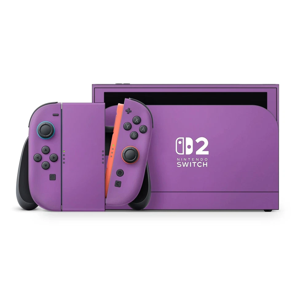 Purple 3M Decal Full Wrap Skin for Nintendo Switch 2 - Image 1 of 4