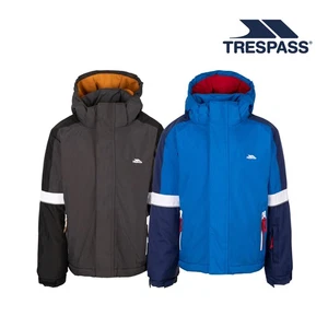 Trespass Boys Padded Jacket Detachable Hood with 2 Lower Pockets Kingsley - Picture 1 of 5