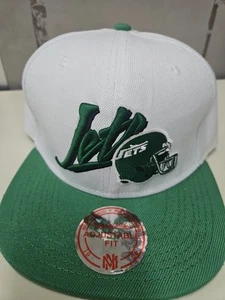 CAPPELLO SNAPBACK MITCHELL & Ness nfl vintage New York Jets VERDE calcio  - Foto 1 di 9