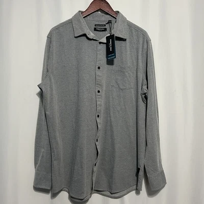 Kenneth Cole NY Men's Long Sleeve Button Down Stretch Shirt Pocket Size XL NWT - Image 1 of 4