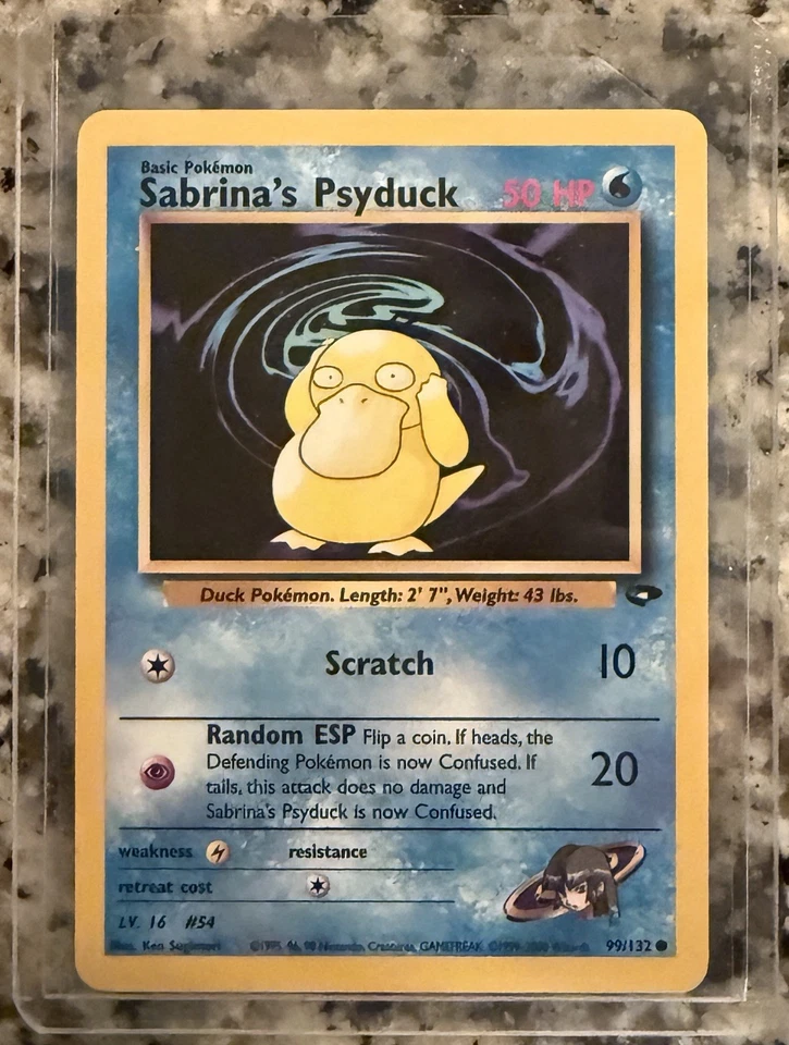 SABRINA’S PSYDUCK POKÉMON GYM CHALLENGE 2000 99/132 - Image 1 of 1