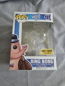 Funko Pop Disney Inside Out Bing Bong 137 Clear Hot Topic Exclusive Vaulted - Picture 1 of 6