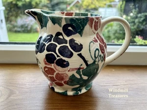 EMMA BRIDGEWATER SPONGEWARE GRAPEVINE GROSSER PUDDINGKRUG 1986-89 - SUPER ZUSTAND - Bild 1 von 7