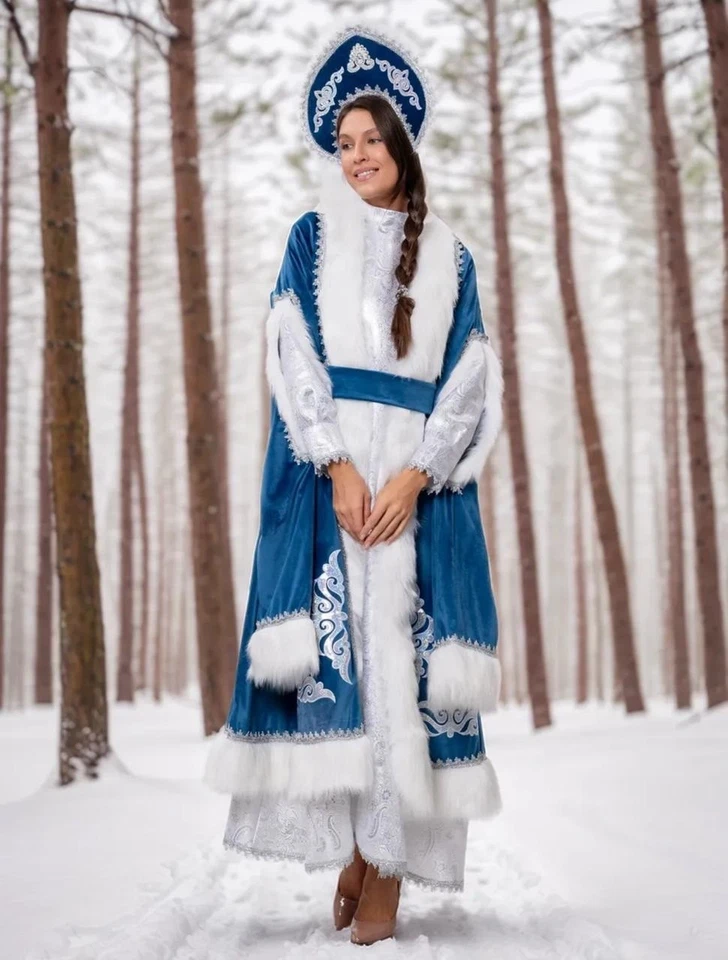 disfraz de doncella de nieve de lujo Foto 1 de 1