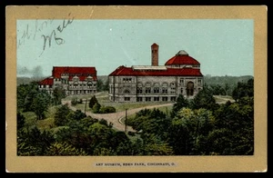 Postcard Art Museum in Eden Park, Cincinnati, Ohio POSTED 1906 - Picture 1 of 2