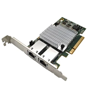 For Intel X540-T2 10G Dual RJ45 Port PCI-Express Ethernet Network Adapter Card - Picture 1 of 14
