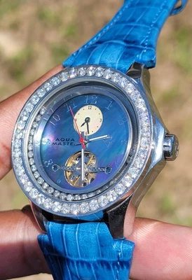 Aqua Master 5.75 CARATS Diamond Watch Joe Rodeo Benny Co - Image 1 of 4