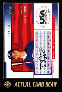 2004 Upper Deck USA 25th Anniversary #ROSS David Ross Signatures Black Ink #/360 - Bild 1 von 2