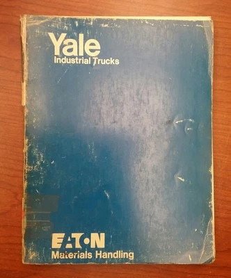 YALE INDUSTRIAL TRUCK MANUAL ERCH 060-100 (ITD-1294) - Image 1 of 3