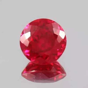 Natürlicher 5,60 ct Rundschliff Blutroter Burmesischer Rubin Zertifiziert Loser Edelstein - Bild 1 von 8