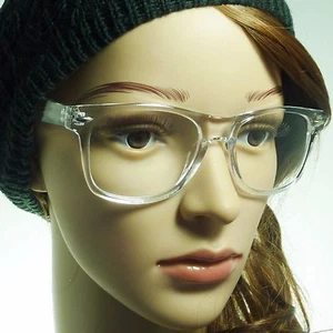 Gafas para ojos retro de cristal transparente nerd marco unisex de moda lentes transparentes con marco unisex - Imagen 1 de 3