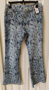 Wonder Nation Girls Fashion Flare Blue Heart Jeggings Size XXL (18) NWT - Picture 1 of 6