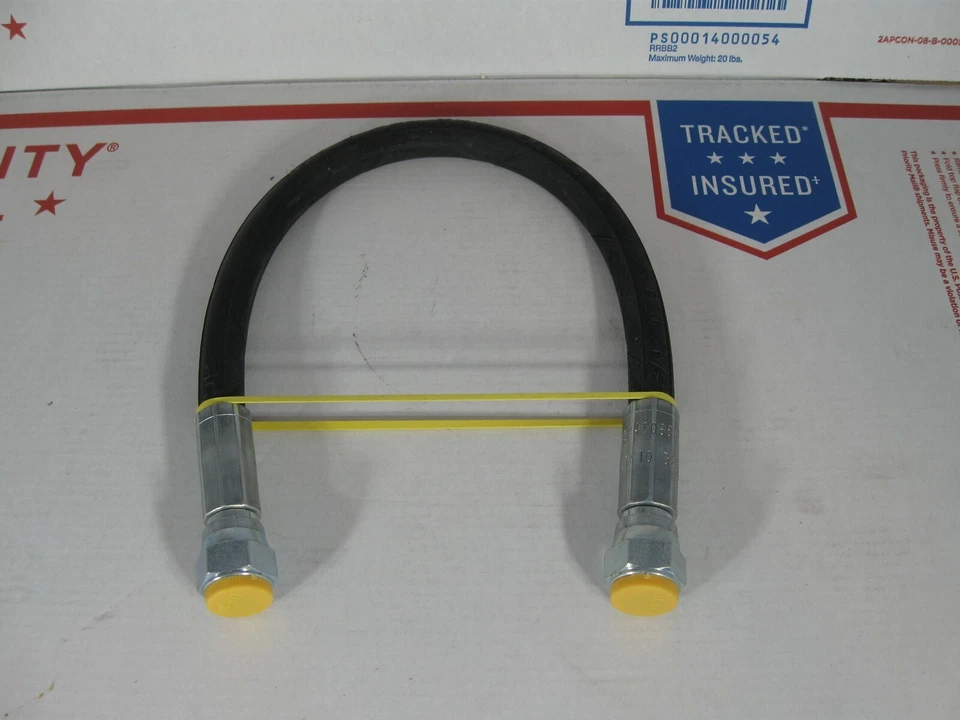 GENUINE WESTERN 56617 FISHER 56592 SNOW PLOW LIFT HOSE 1/4 X 16" W/SWIVEL FJIC - Image 1 of 1