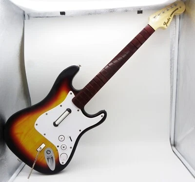 Harmonix Guitar Hero Rockband Fender Stratocaster Model NWGTS2 Wii Untested - Image 1 of 4